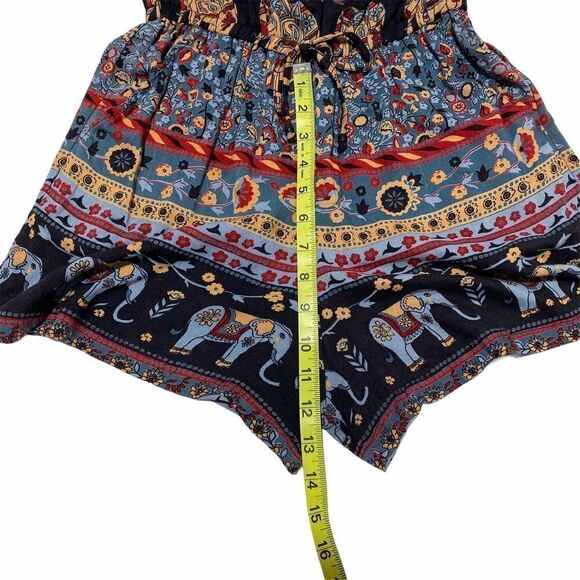 ANGIE Elephant Printed Strapless Romper Medium - Picture 9 of 13